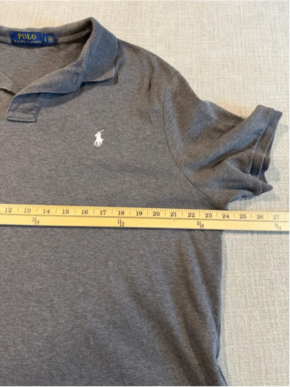 Polo Ralph Lauren Gray Short Sleeve Polo Shirt mens size L